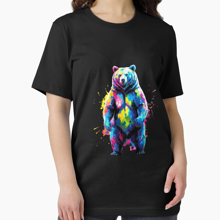 Bear Men's Women's Colourful Watercolour Bear by MarkLeedsArt