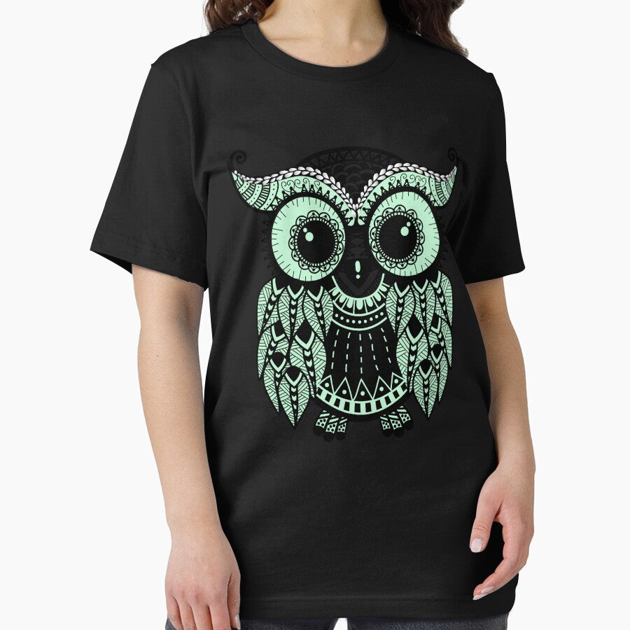 Cute funny wise owl by Marharyta Ushakova