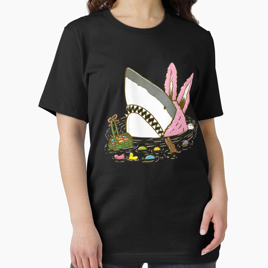 The Easter Shark Funny Easter by KatieThomShop