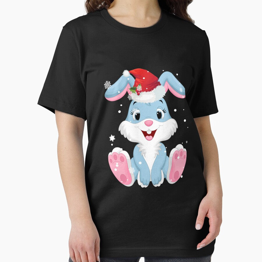 Cute Rabbit Santa Hat Shirt For Christmas by thuthuatna