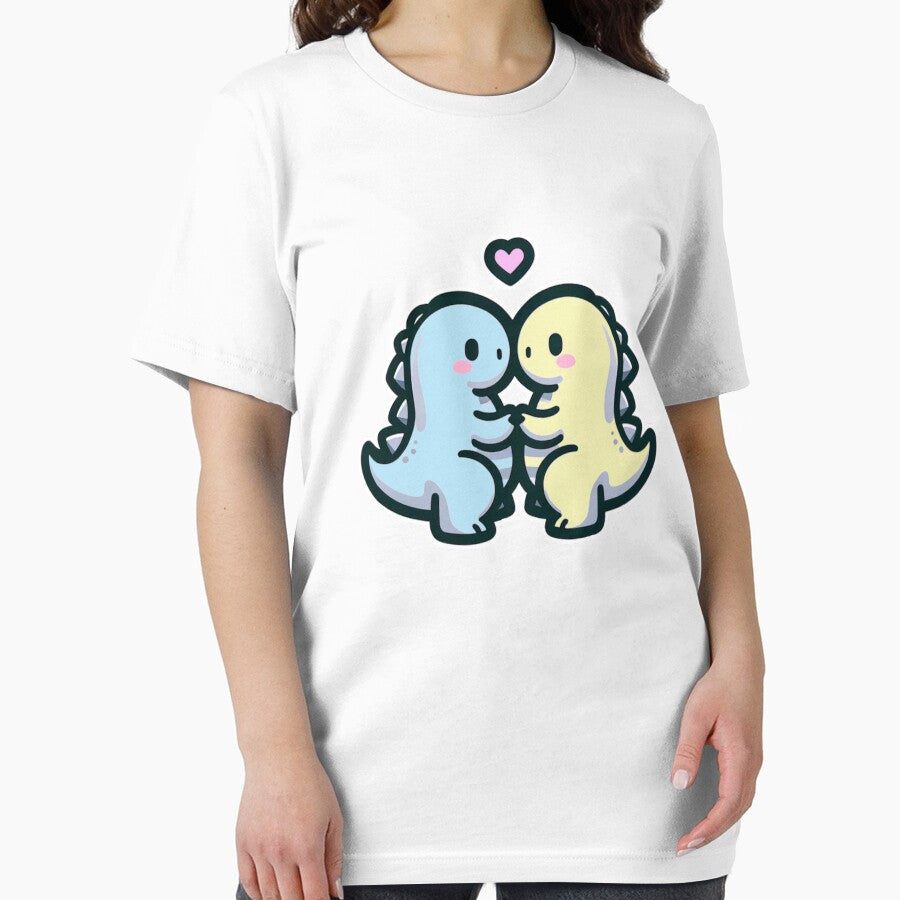 Dinosaur Couple Pastel by Mekone
