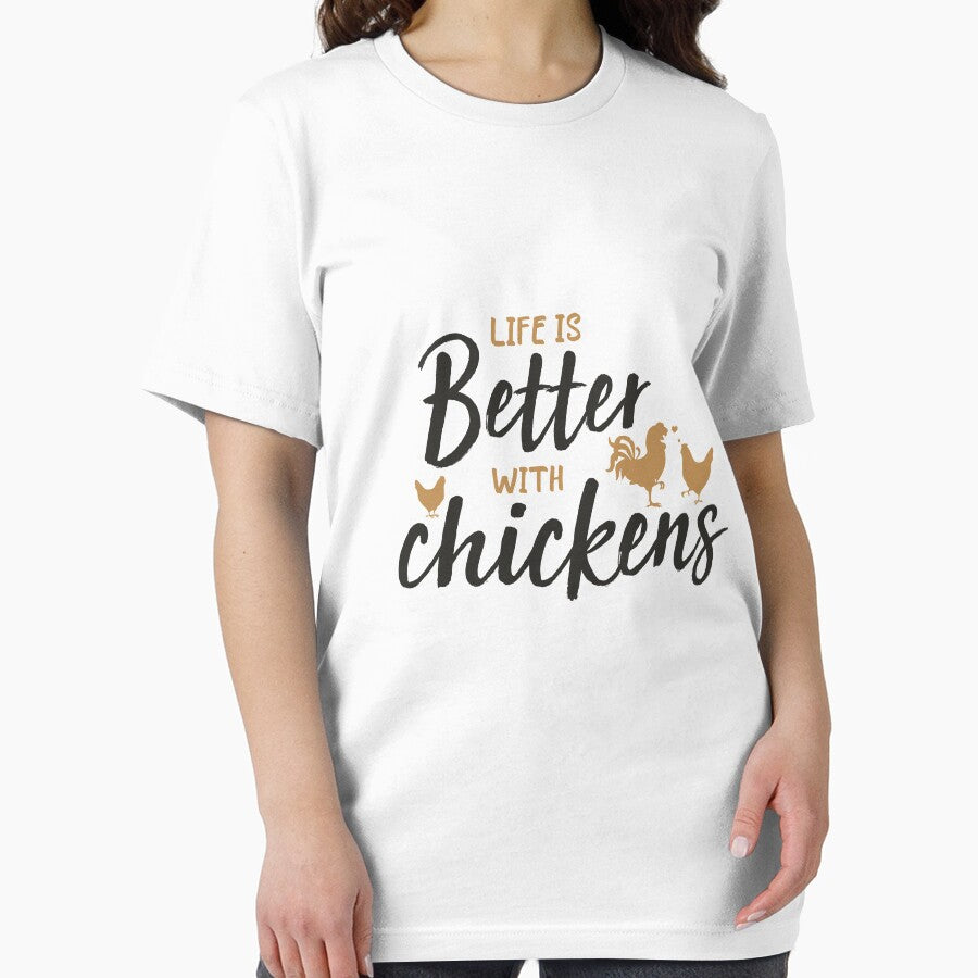 Life Is Better With Chickens (black) by YASIRO ⭐⭐⭐⭐⭐