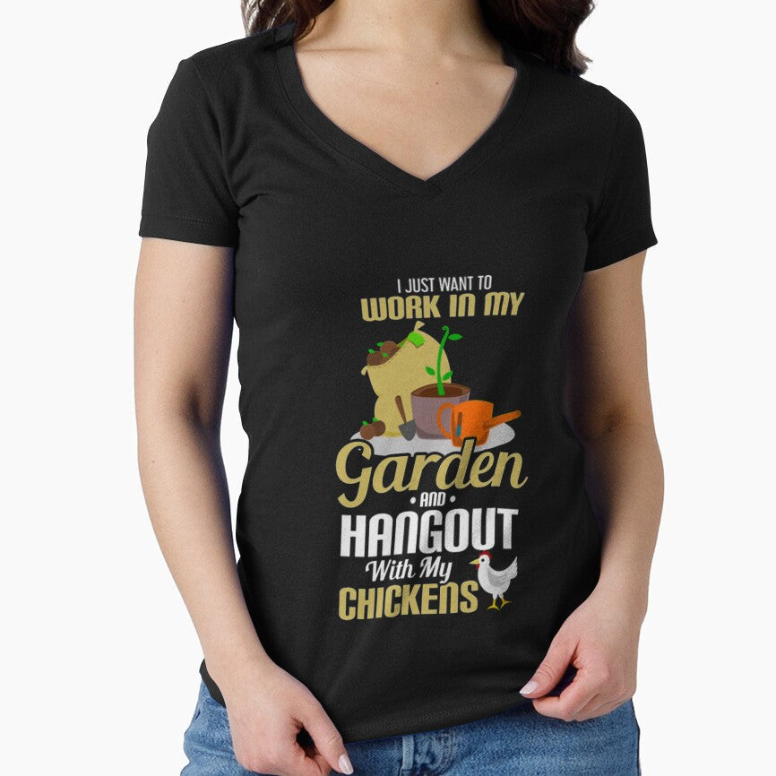 Chicken Gardening Gift Work Hangout by Clavitaps