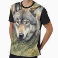 Grey Wolf in Grass by CalmnessbyChoice