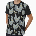 Aesthetic Chicken, Stilish chicken, Fashionable chicken with flowers by FandomizedRose