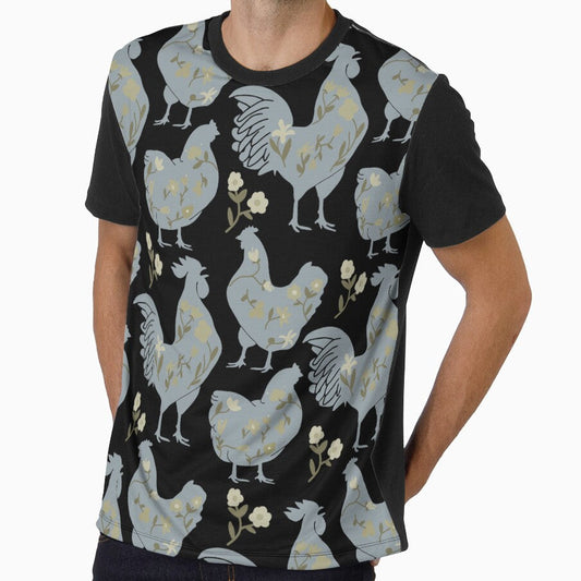 Aesthetic Chicken, Stilish chicken, Fashionable chicken with flowers by FandomizedRose