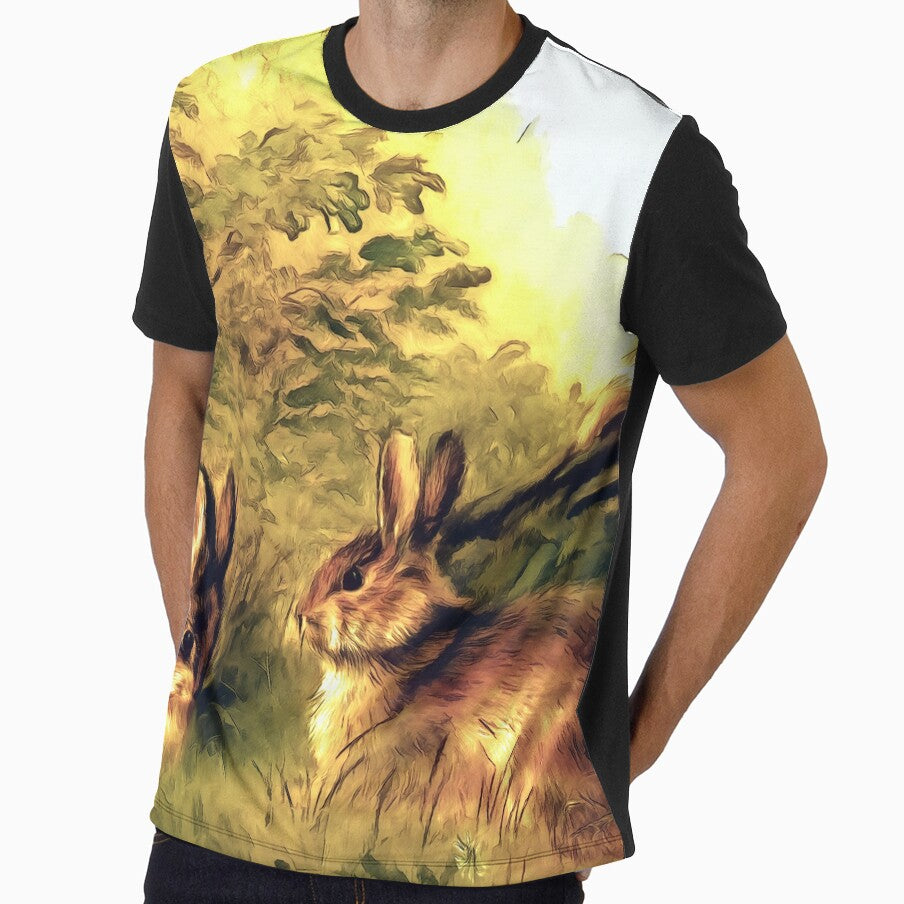 Rabbits Playing In the Woods by scrolla