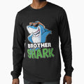 Dabbing Brother Shark T-Shirt Family Matching Gift Tee by Hananiah Merch