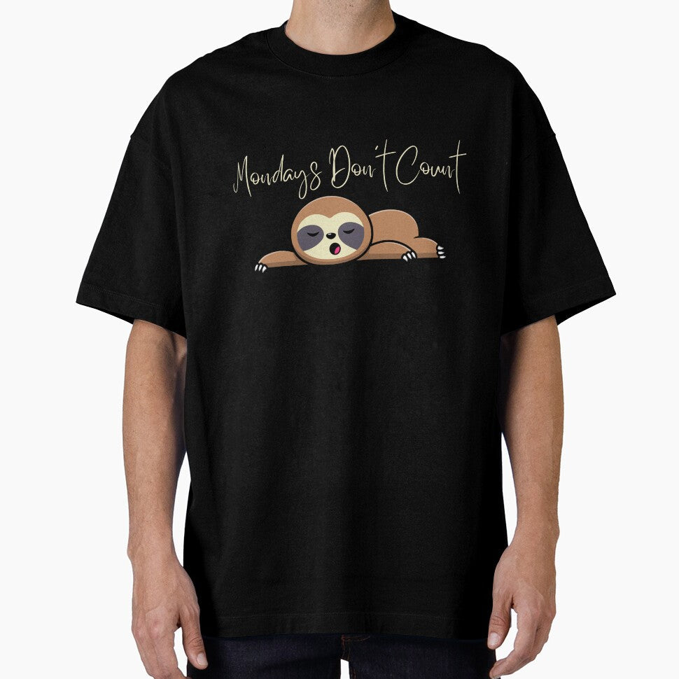 Mondays don't count, Sloth design for sloth lovers by Jovana Isabel