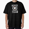 WARNING! Urban Chicken Farm Farmer Birthday Gift by haselshirt