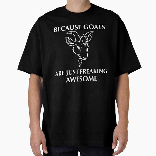Because Goats Are Just Freaking Awesome Cute Goat Art Print Goat Charm Goat Lover Gift by TeesByDesign