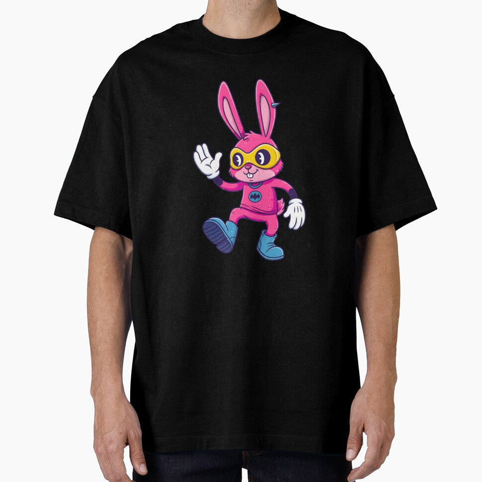 A FUNNY SUPER HERO RABBIT by infinitearte