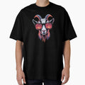 Cool goat with sunglasses – Stylish retro design with sunset by Globuwear