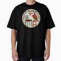 Owl: Back to School Tech Scholar - Scandinavian Folk Art by heidiannemorris © by FOLK ART FUSION by heidiannemorris