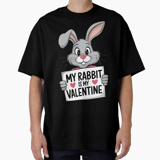Rabbit Is My Valentine Love Hearts Rabbit Valentines Day by Oneixia