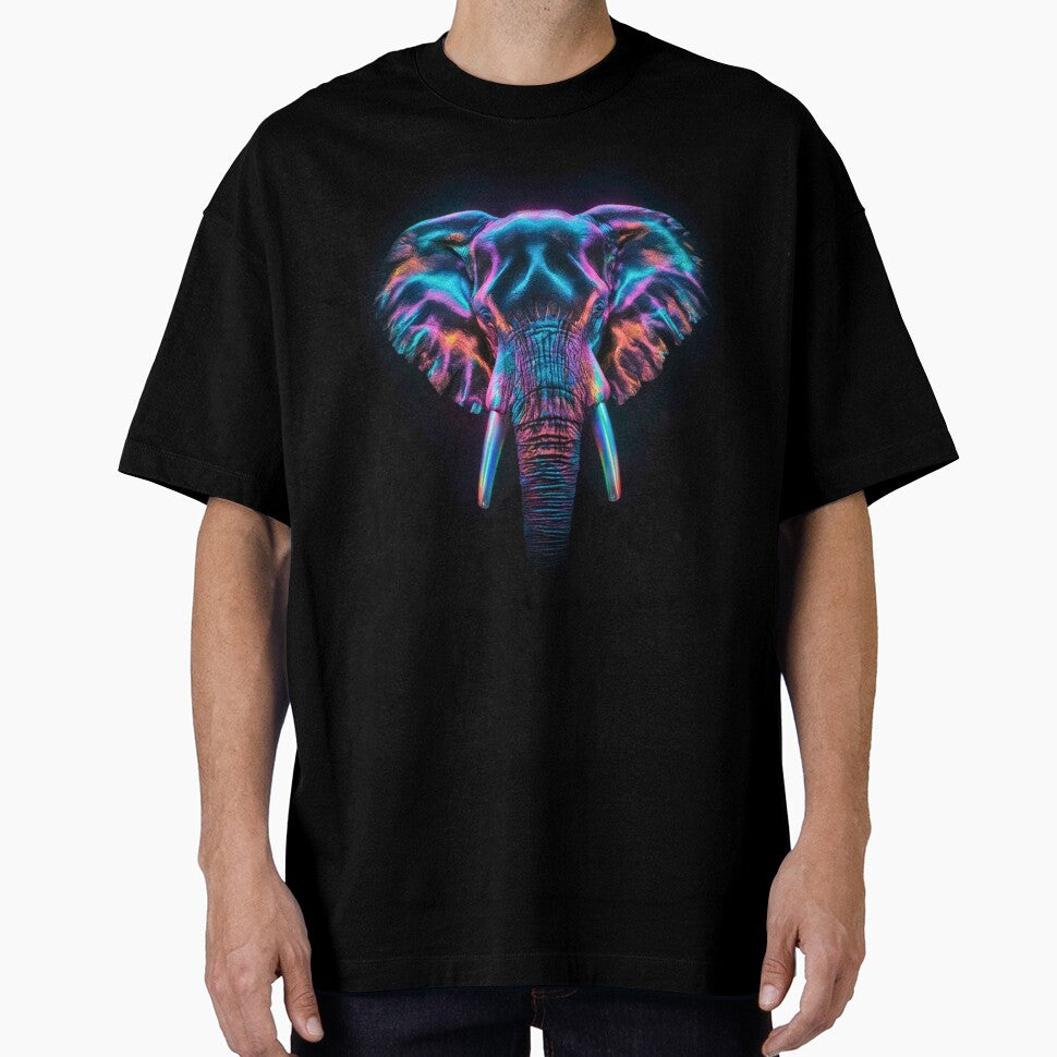 Elephant Portrait. colorful elephant by ElephantVibes