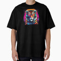 Tiger in Headphones and Shades Synthwave by Boxing Kangaroo Retail Company