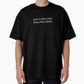 Just a man who loves his rabbit by Sleepy Cat Design