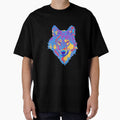 Colorful Wolf Head Pop Art | Vibrant Animal Design by FRACTARA