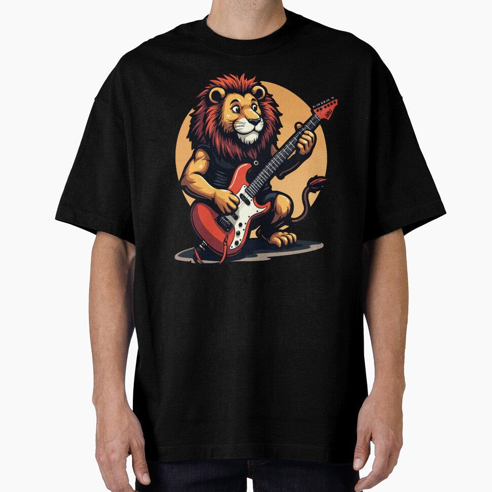 Rocking lion with guitar by Hans-Design