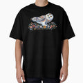 Scandinavian Folk Art blue and gold Snowy Owl by heidiannemorris © by FOLK ART FUSION by heidiannemorris