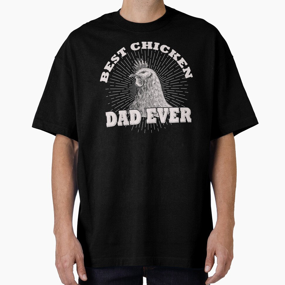 Vintage Best Chicken Dad Ever by Vasyl  Chernovol