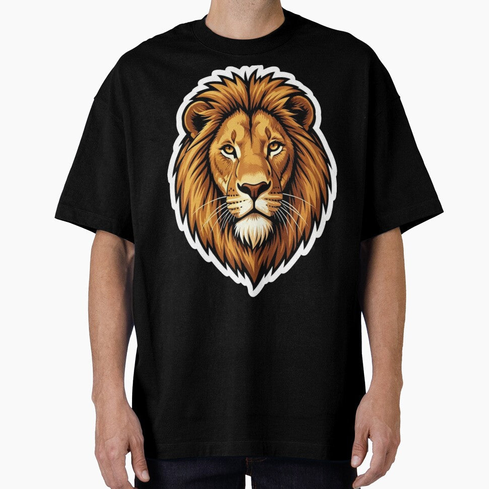 Majestic Lion Sticker – Wildlife Illustration of the African King of Beasts by BFG Wondermark
