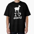 White I Love Goats for Goat Lovers by Mochi-Merch