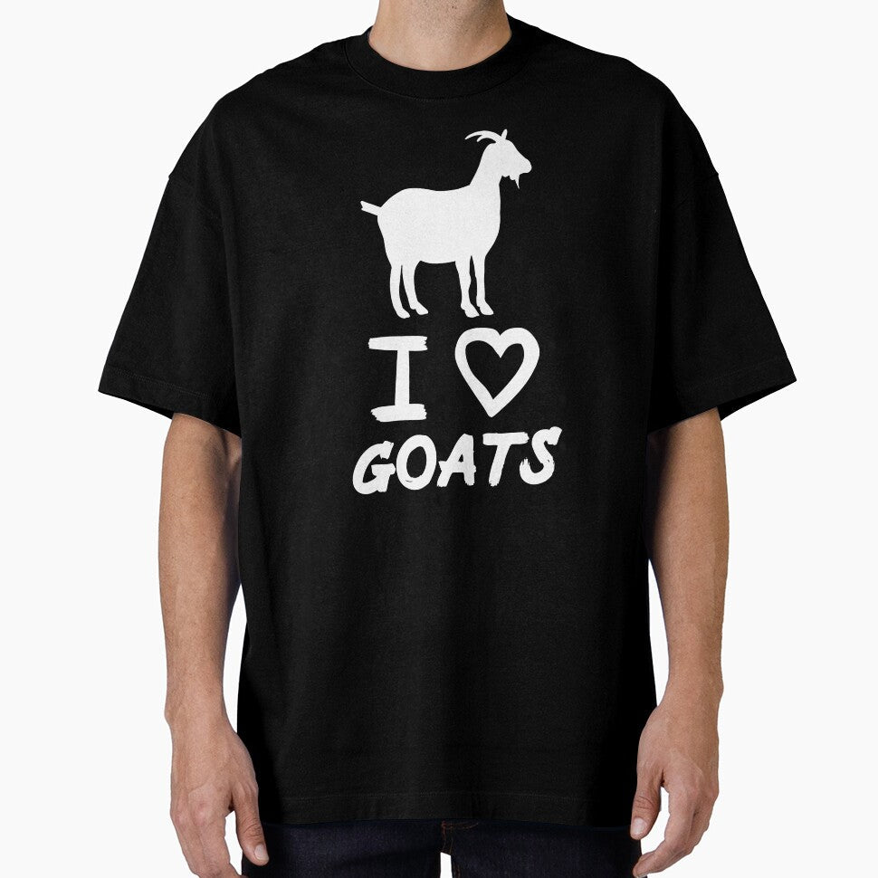 White I Love Goats for Goat Lovers by Mochi-Merch