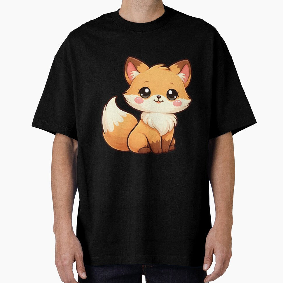 ? Cute Kawaii Fox Illustration PNG | Adorable Cartoon Fox Design for Stickers & Prints by CozyPops