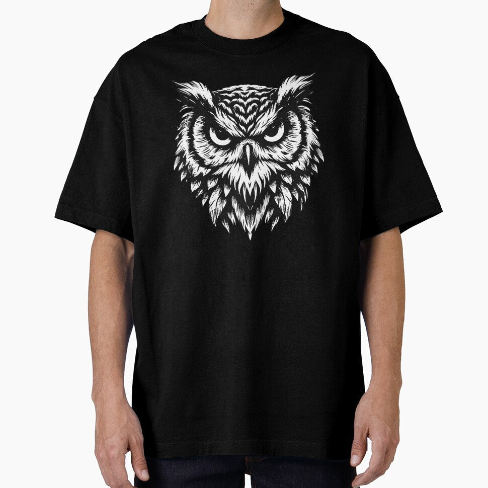 Dark Art Owl Bird Face Ghost Wild Night Life Animal Vintage by MORSPECTIVE