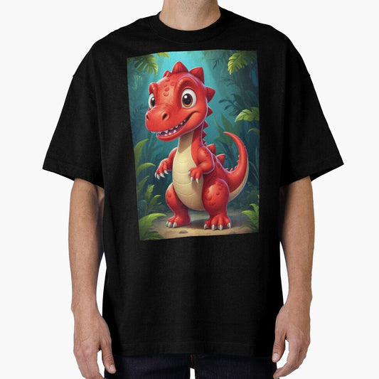cute red dinosaur by KIDS-PRINTS