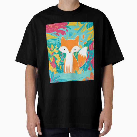 Cute Fox. Adorable fox, watercolor fox, fox drawing, floral fox, fox image by FoxVibes