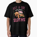 Just A Girl Who Loves Sloth T-shirt by SunsetGloww