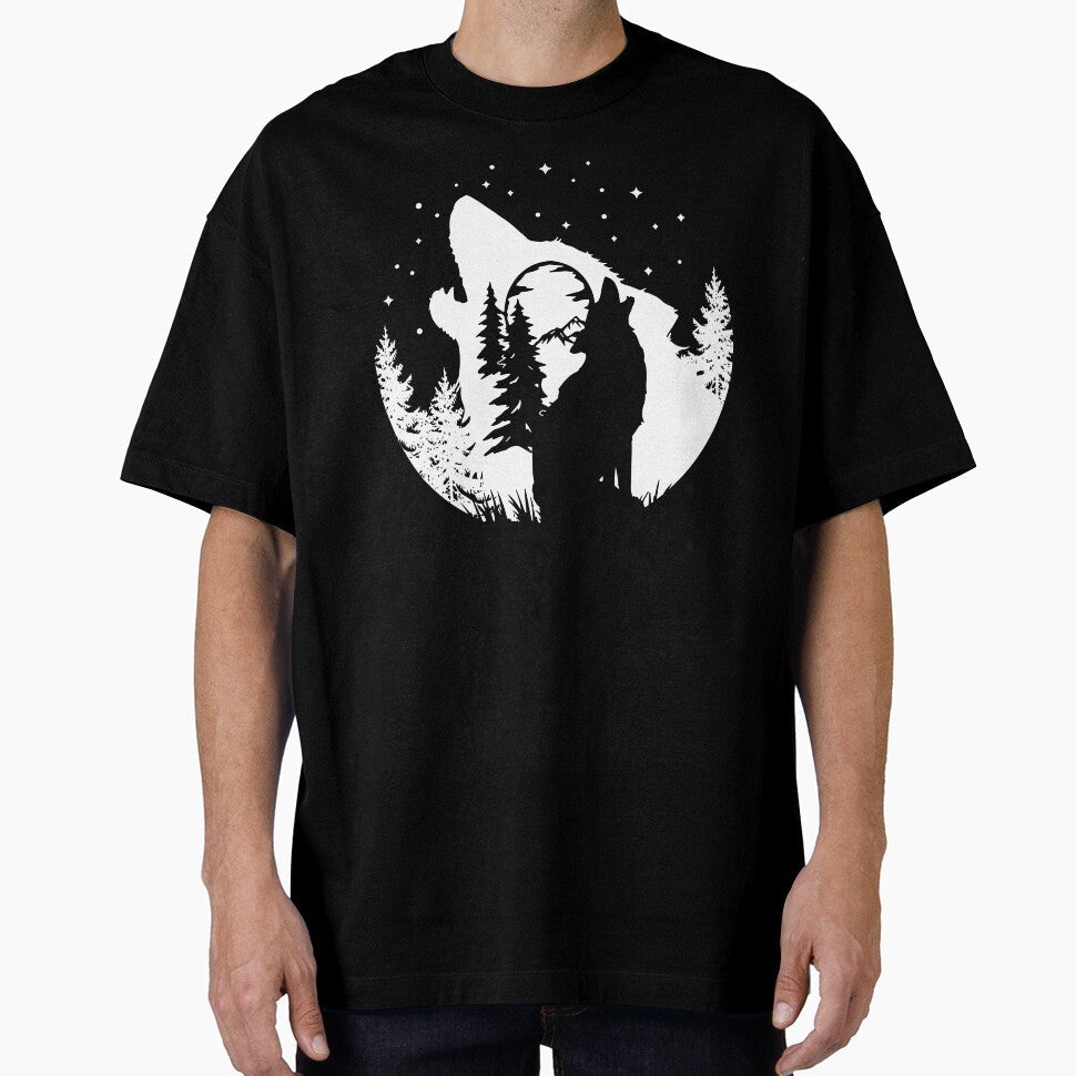 Wolf On The Moon by SunsetGloww