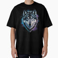 Mystical Cosmic Wolf – Fantasy Galaxy Wolf in Outer Space by Nicole Creates