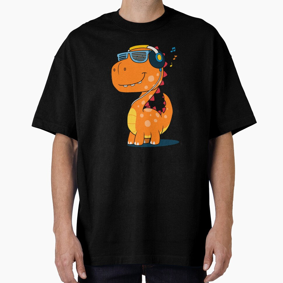 Cool Dinosaur listening to Music by kalud-zoldyck