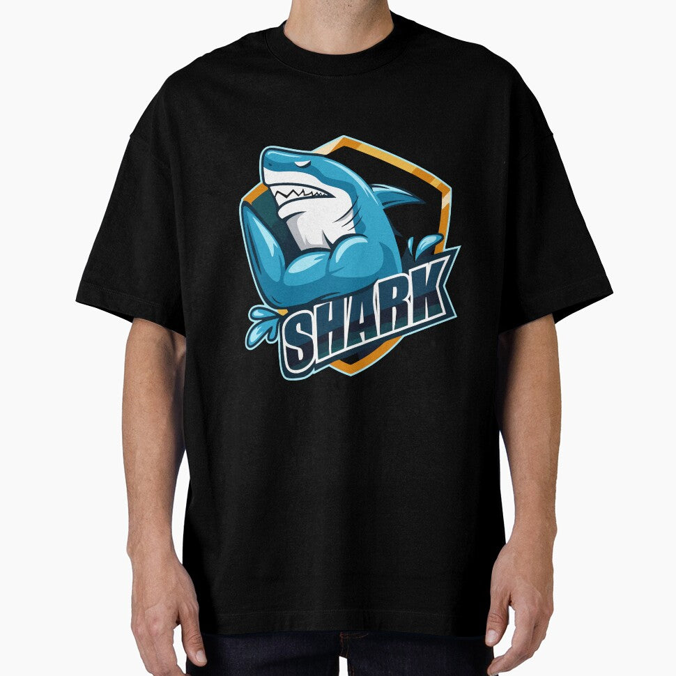 Shark in Blue by Mahe-Art