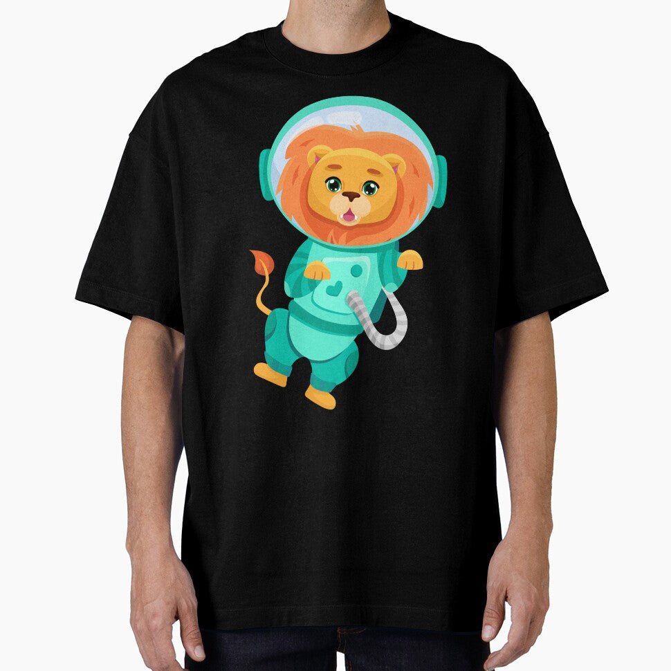 Cute Lion, Astronaut Lion Space Lion Tee for Men Women kids by Waleedw