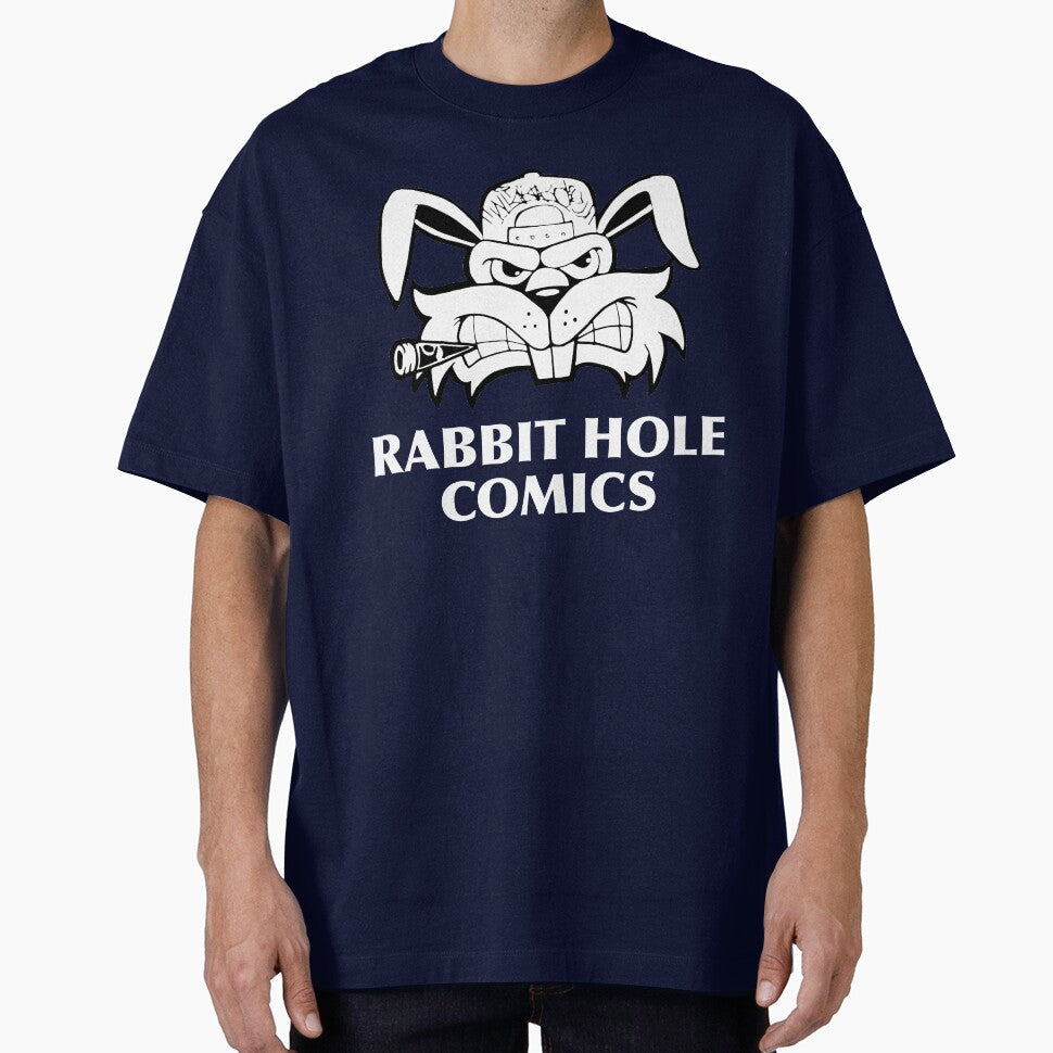 Rabbit Hole Comic Animal Art Rabbit Art Great Gift Cartoon Rabbit Rabbit Gift Art by TeesByDesign