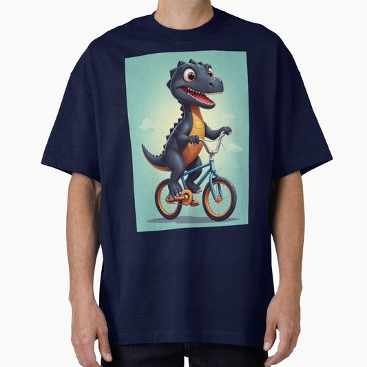 black Dino on bike by KIDS-PRINTS