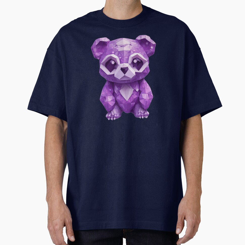 Purple Geometric Panda by pUNKnown