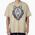 Tribal Wolf Line Art by Verprints
