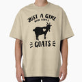 Just a Girl who Loves Goat / Goat Lover Gift / Funny Goat T Shirt / Cute Goat / Goat Gift / Goat Lover / Farm Shirt / Goat Lover Shirt by MyPrintex