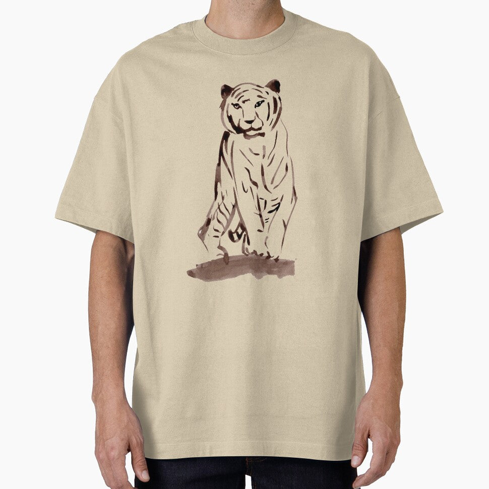Approaching Tiger - Brown by Niina  Niskanen