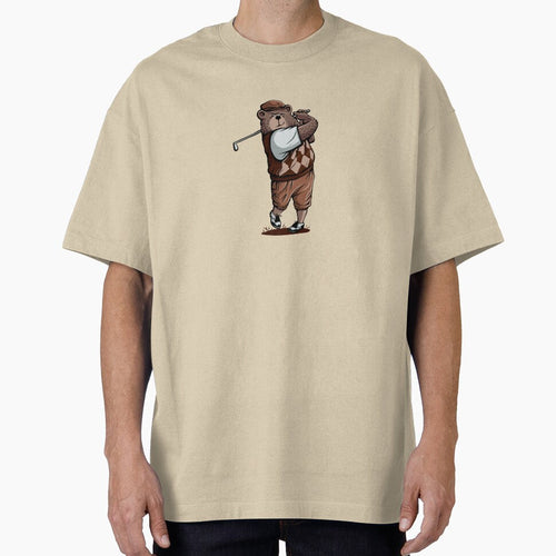 Bear playing golf by zarmar
