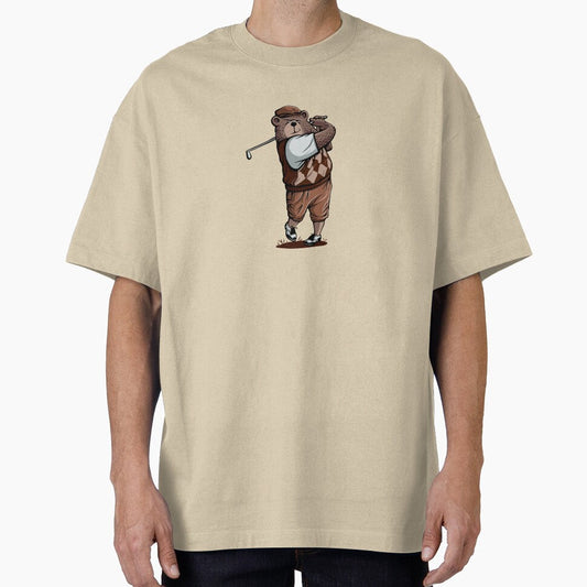 Bear playing golf by zarmar
