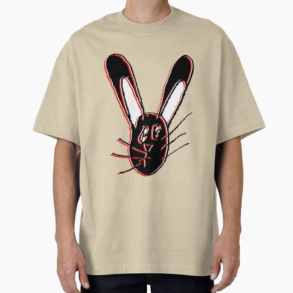 rabbit Head Hand painted childrens drawing pencil by 4rpixs