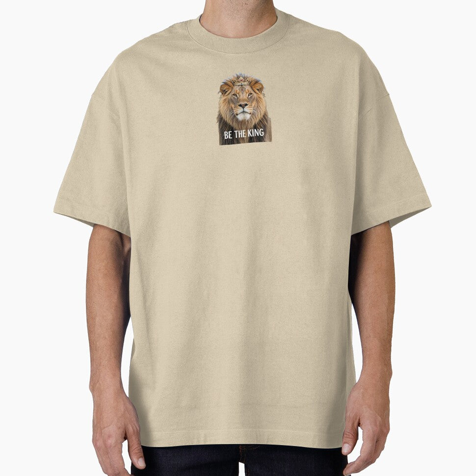 Lion King Motivational Design – Be The King Crown Lion Art by MihajloMiX99
