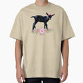Baby goat, adorable goat kid with bow and flowers by CritterCapers